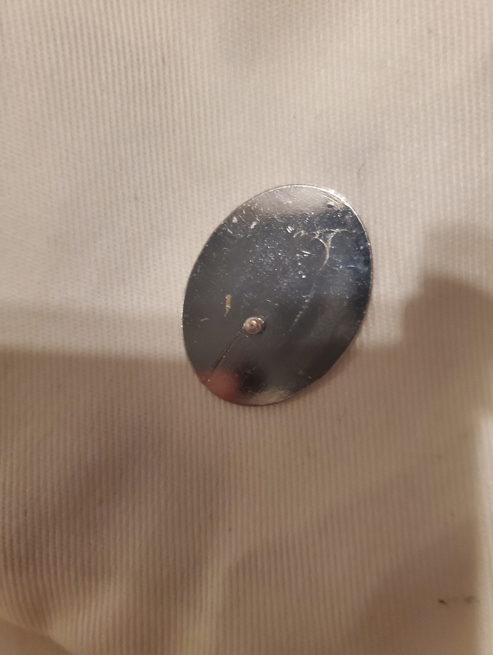 Coach Silver Round Logo Snap Button - Picture 2 of 2